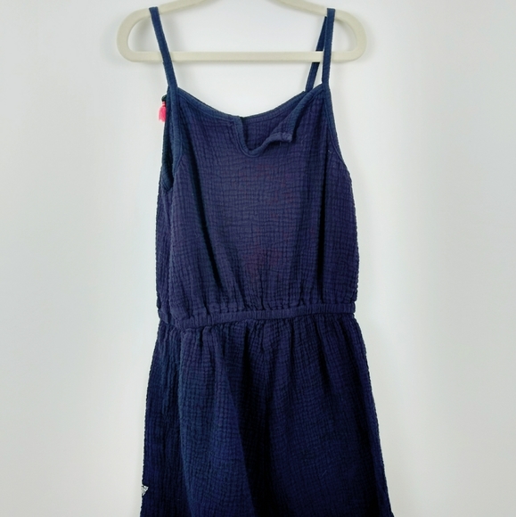 GUESS Navy Blue Romper w Tassels - Picture 5 of 6